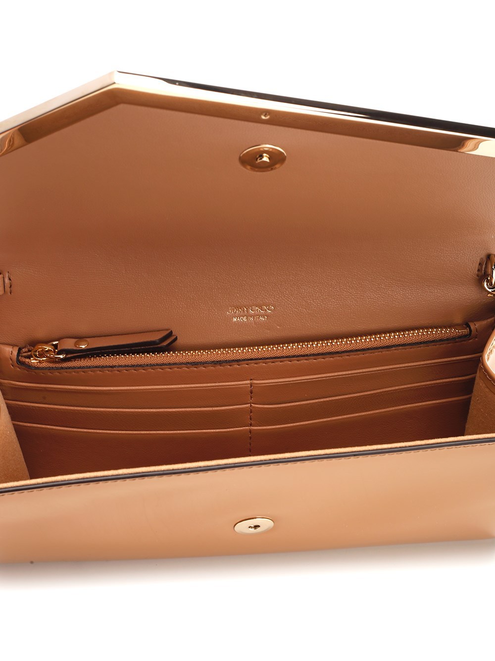 Jimmy Choo Chain Linked Clutch Bag In Nude