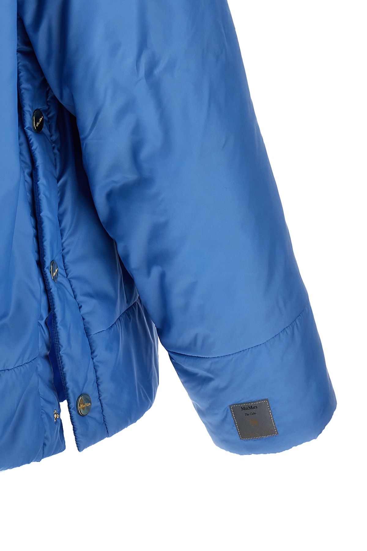 Max Mara Long-sleeved Cotton Clothes In Blue