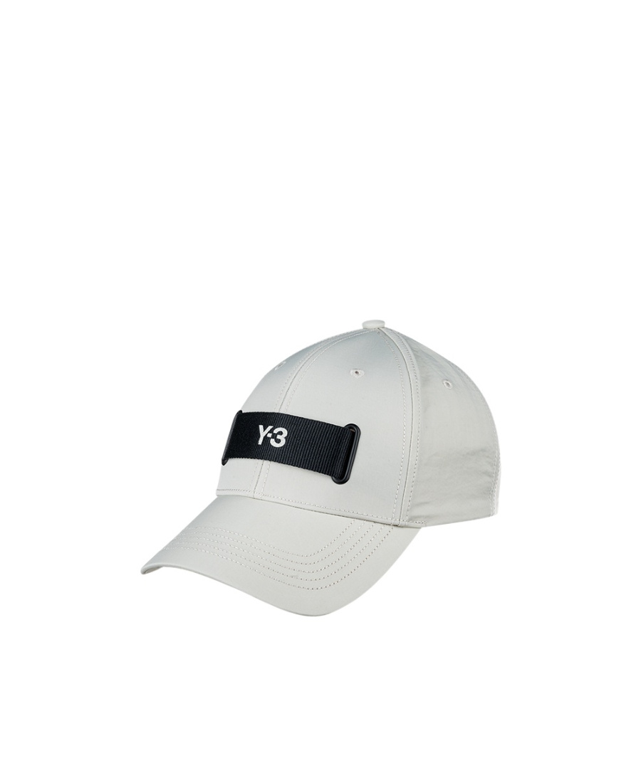 Y-3 Logo-print Baseball Hat In Gray