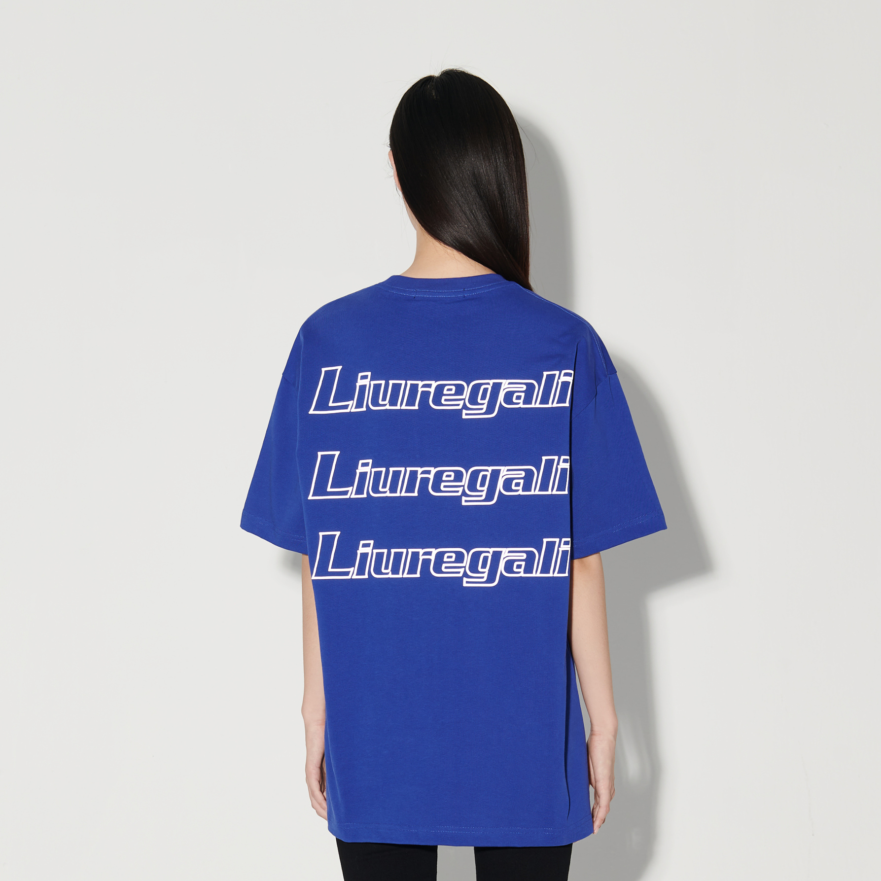 Liuregali Logo Details Short-sleeved T-shirt In Blue