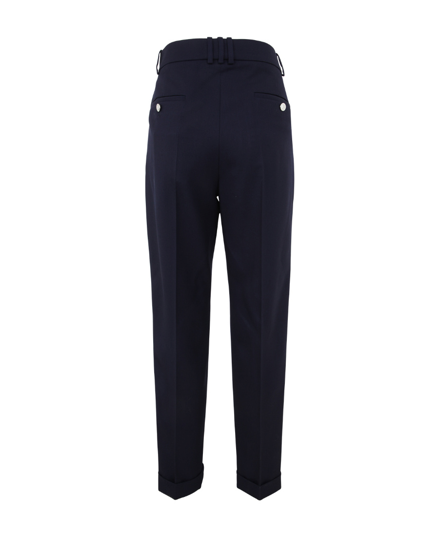 Balmain Straight-leg Tailored-cut Trousers In Black
