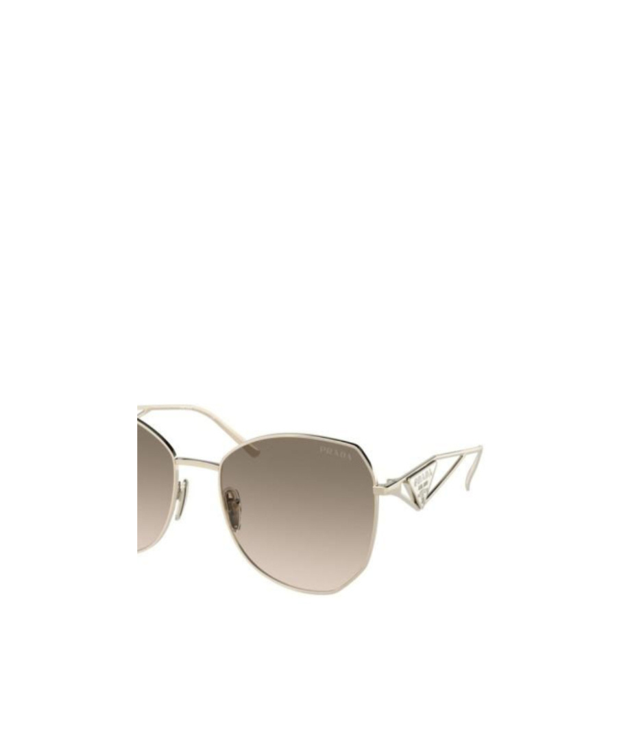 Shop Prada Eyewear Round Frame Sunglasses In Brown