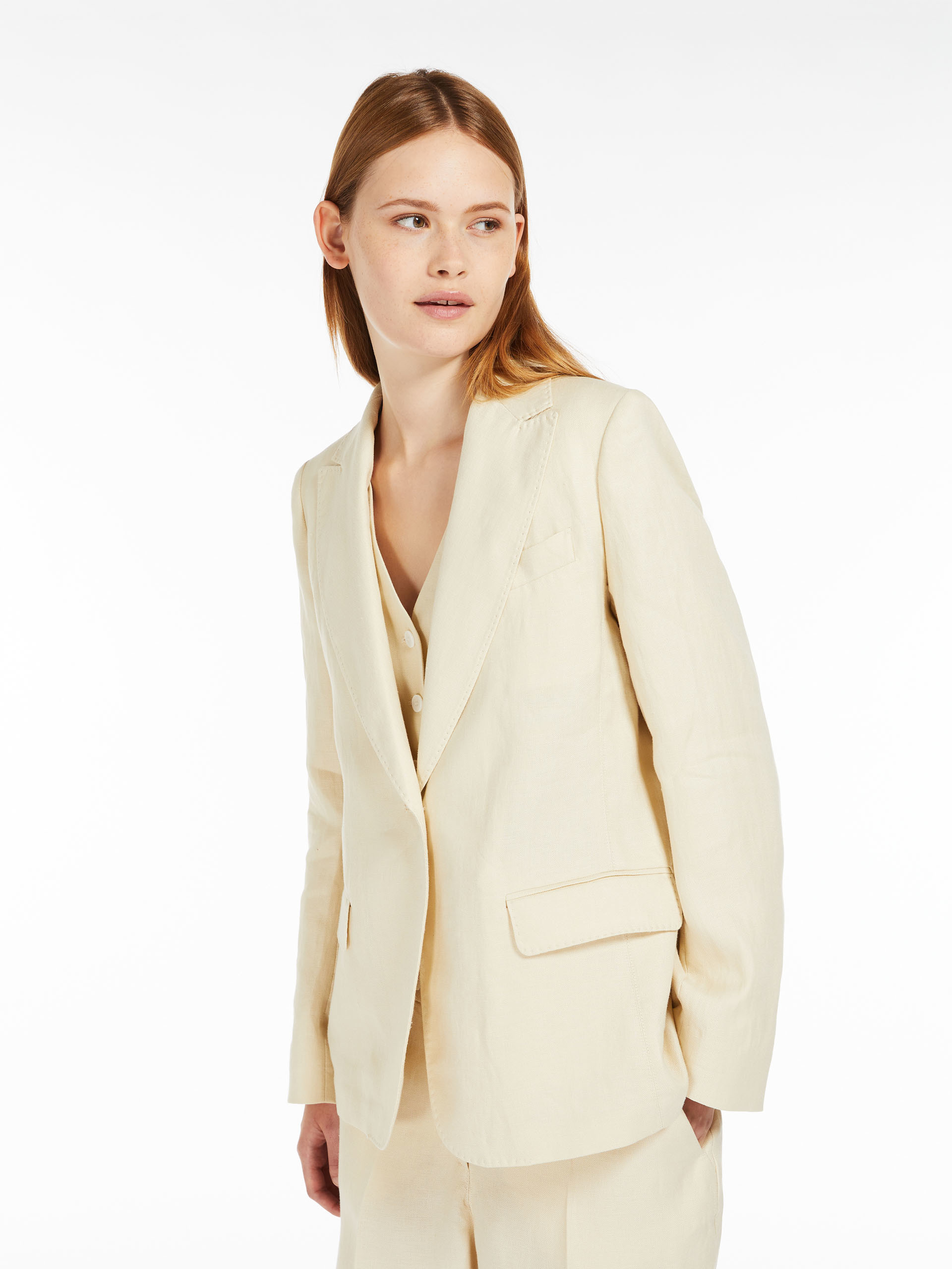 WEEKEND MAX MARA WEEKEND MAX MARA SINGLE-BREASTED LONG-SLEEVED BLAZER
