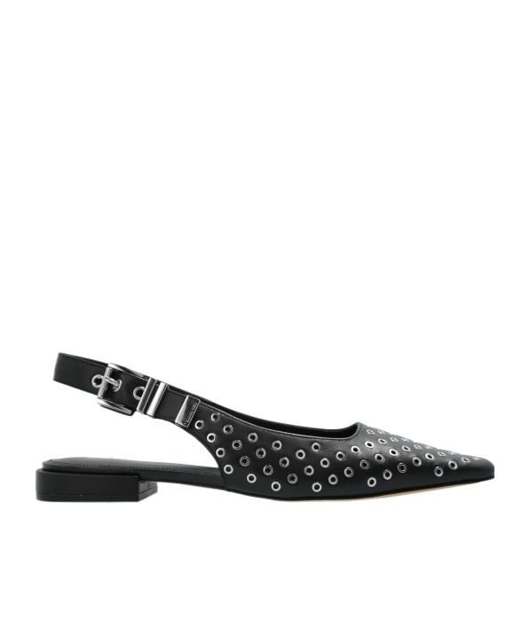 Michael Michael Kors Square-headed Flat Sandals In Black