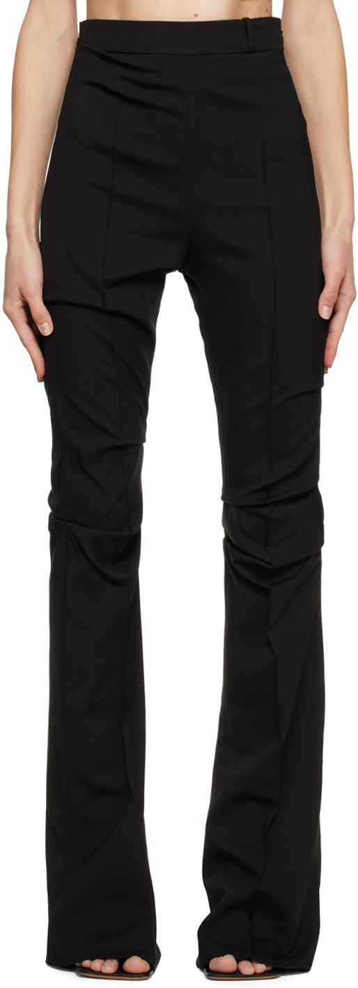 Jacquemus Merria Flared Trousers In Black