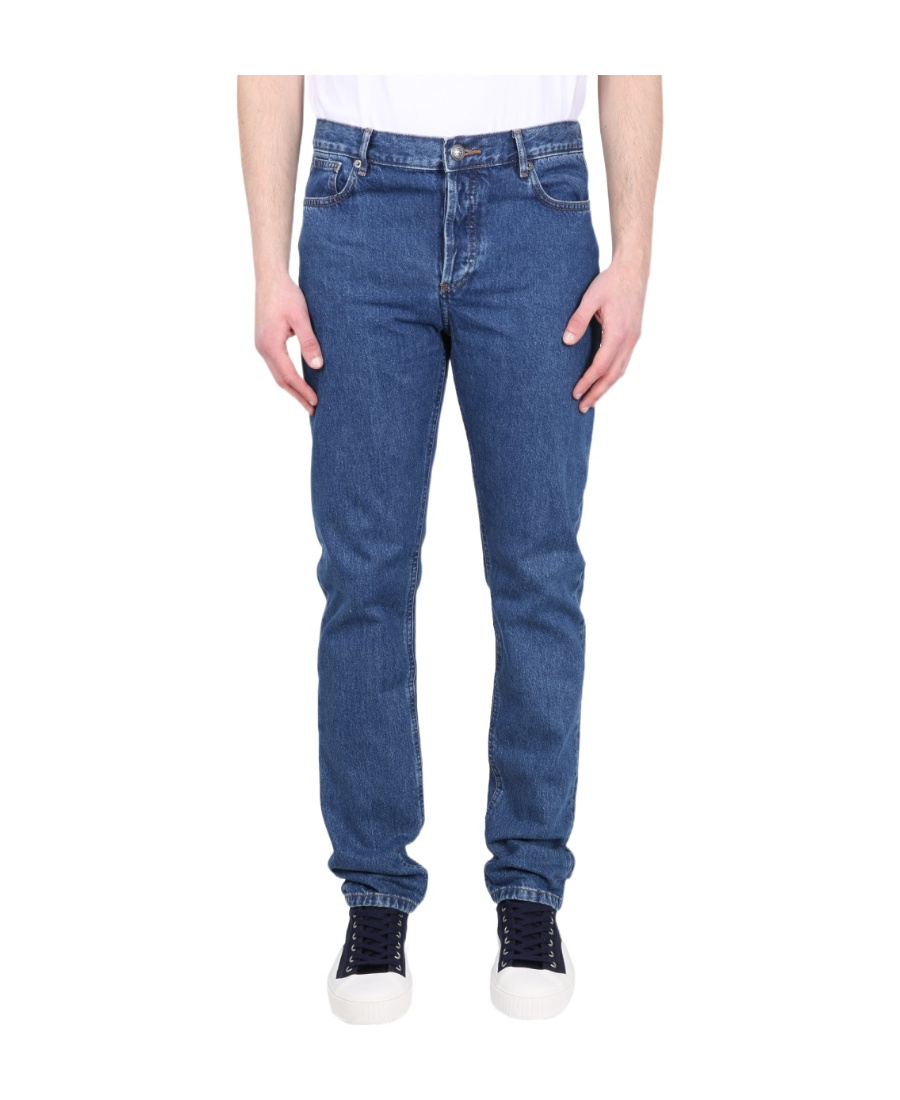 Apc Indigo Martin F Jeans In Blue