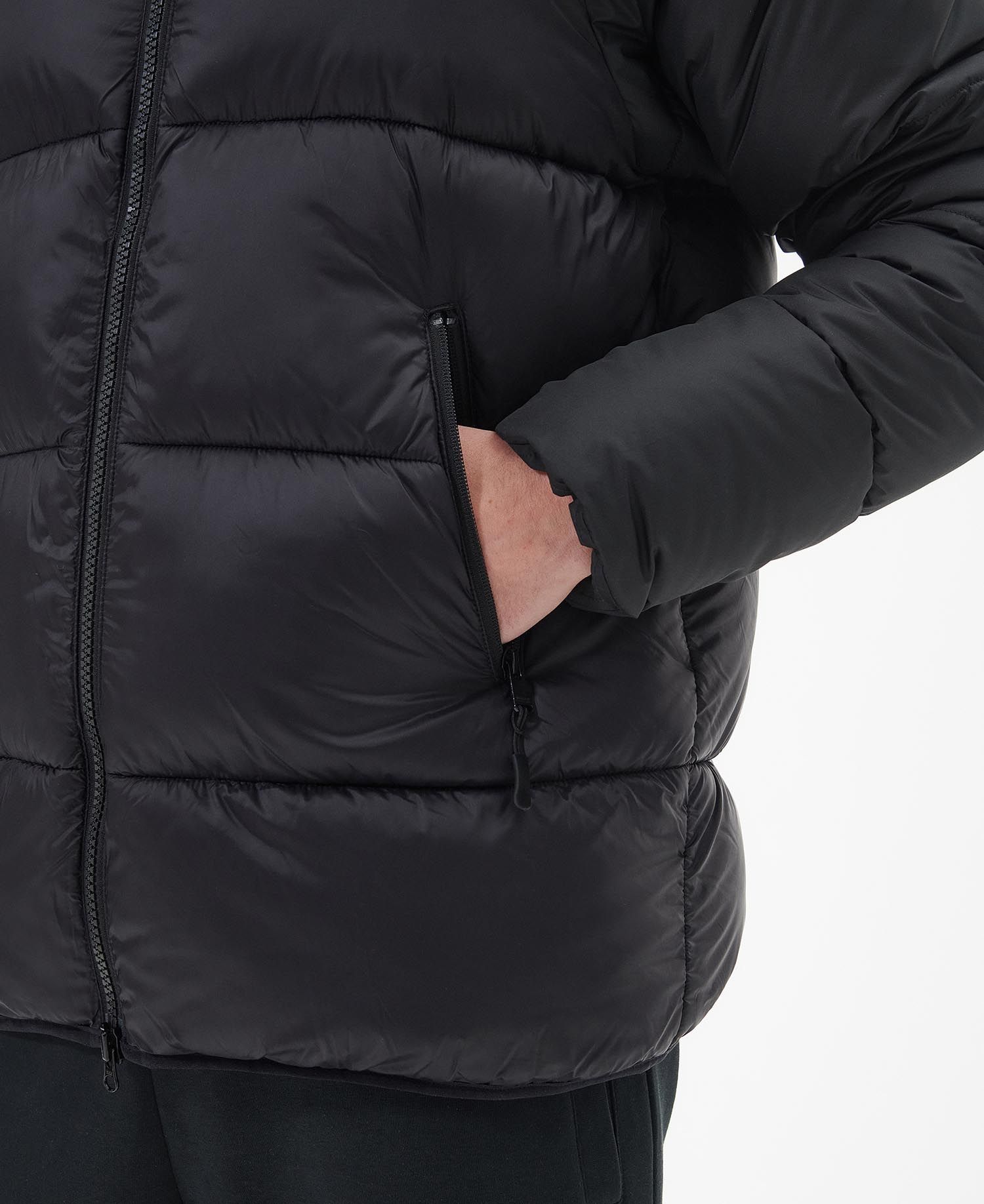 Shop Barbour Hoxton Quilted Padded Jacket In Black
