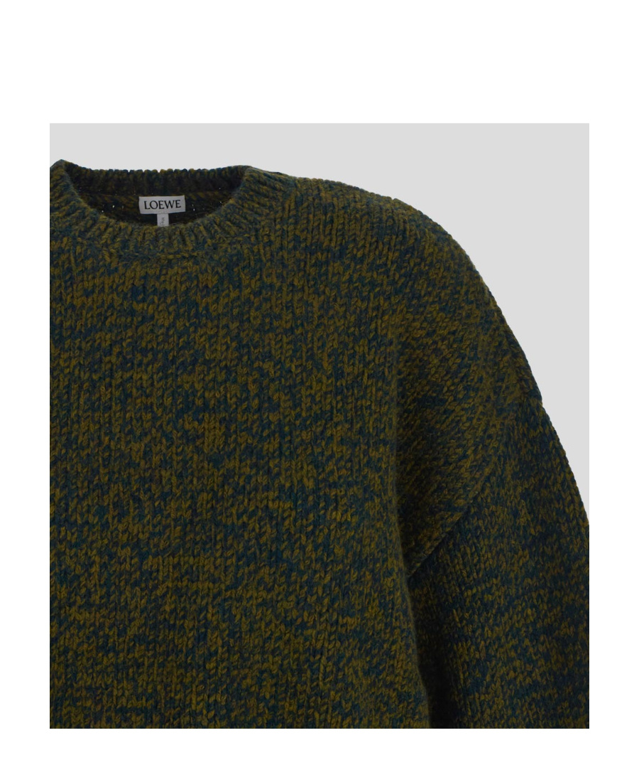 LOEWE MULTI-PANEL DESIGN WOOL-BLEND JUMPER 