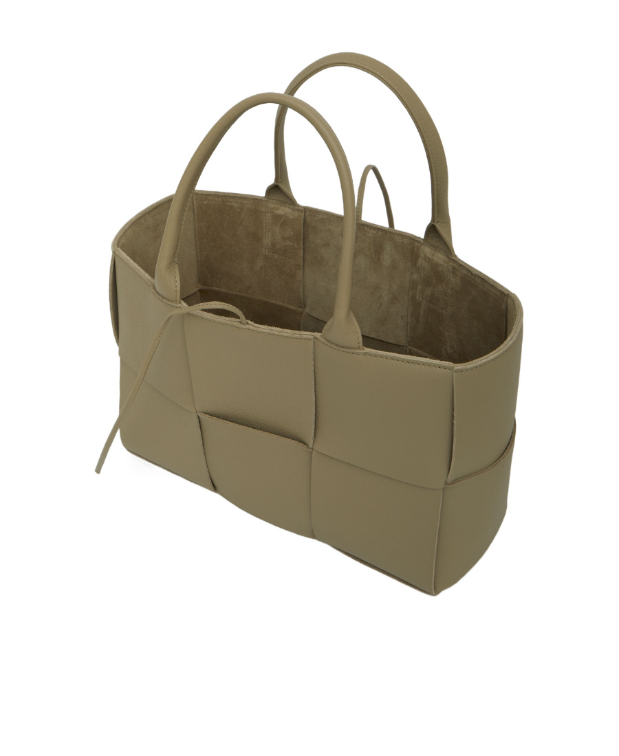 Bottega Veneta Small Arco Handbag In Brown