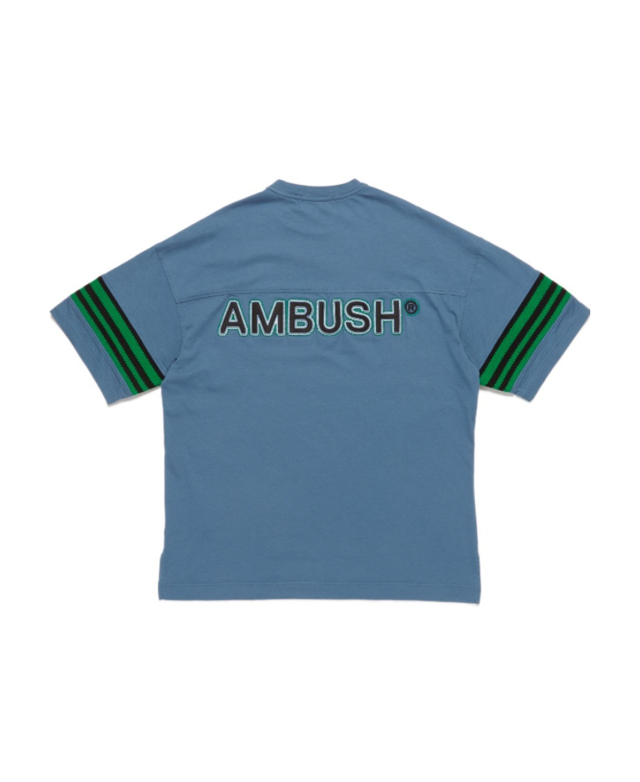 Ambush Loose-fitting T-shirt With Logo Patch In Blue