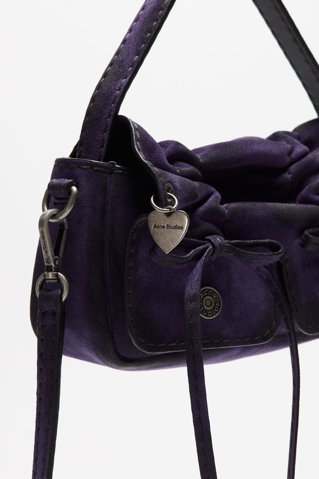 Acne Studios Multi-pocket Mini Bag In Purple