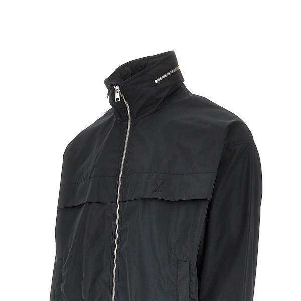 Ami Alexandre Mattiussi Technical Fabric Blouson Jacket In Black