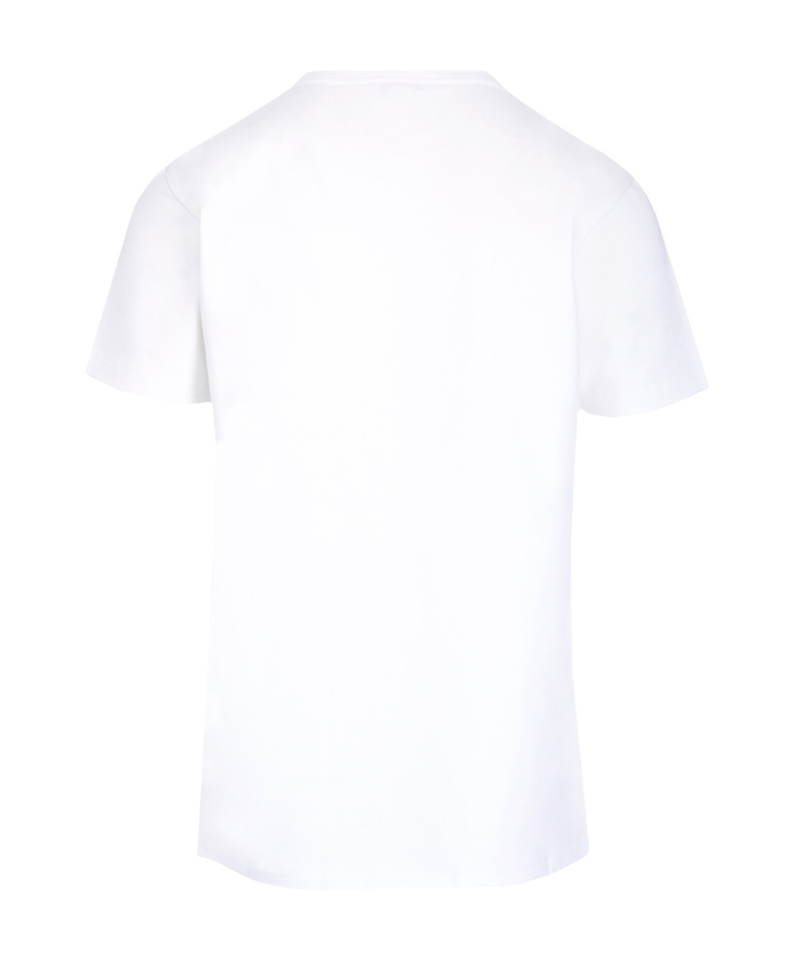 Msgm Logo-print Crew Neck T-shirt In White