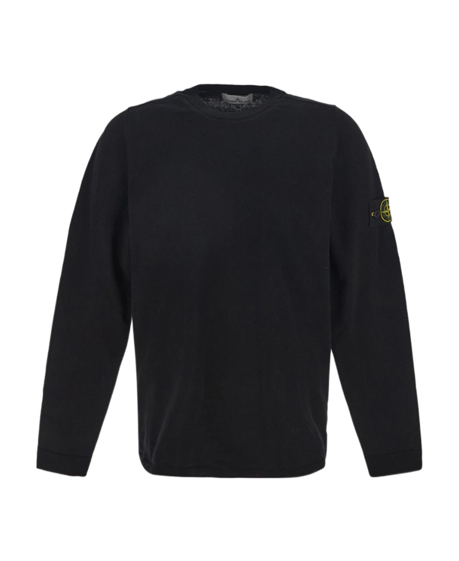 Stone Island Crewneck Sweatshirt In Black