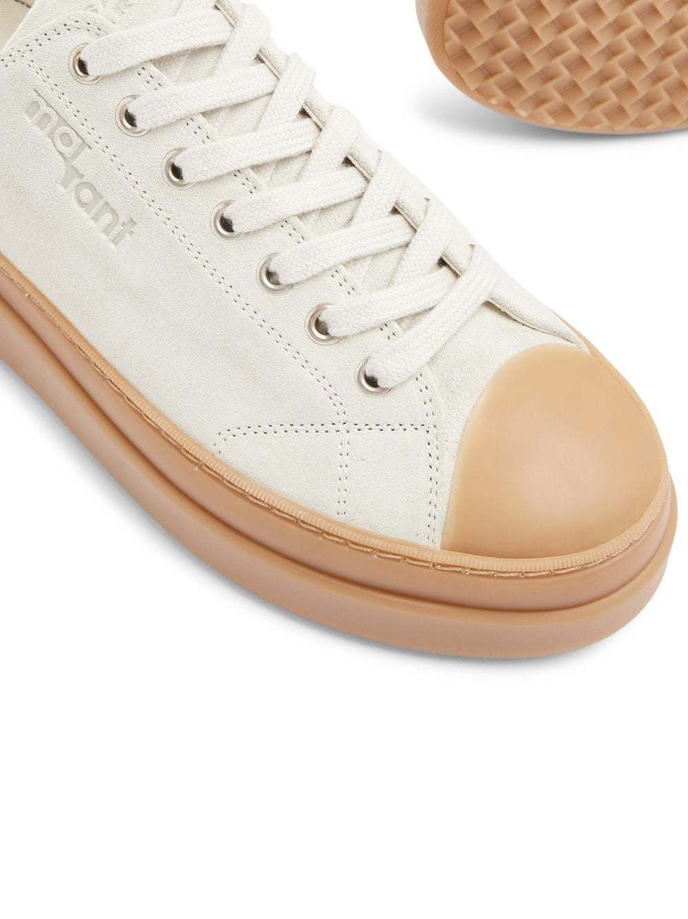 Isabel Marant Logo-embossed Low-top Sneakers In White