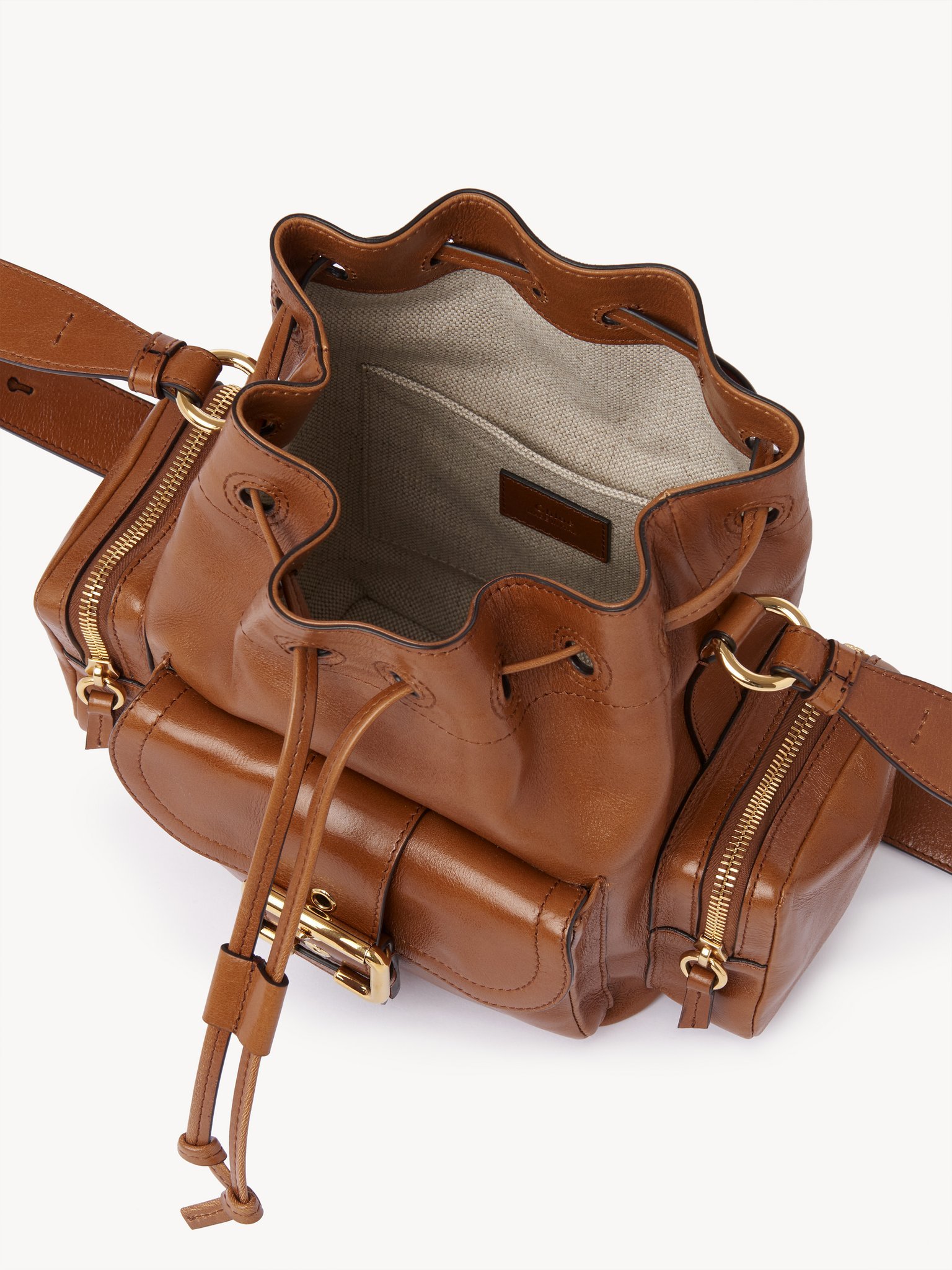 Chloé Brown Camera Bucket Bag In Brown