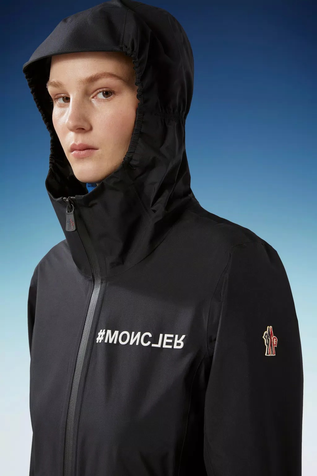 Moncler Valles Hooded Jacket Black In Black