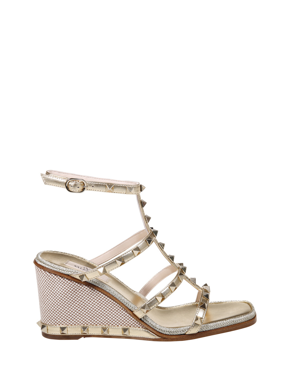 Valentino Open Toe Wedge Sandals