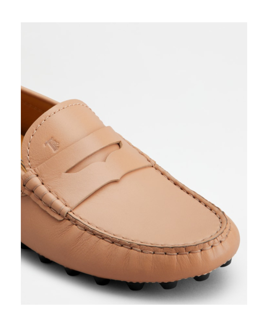 Tod's Gommino Macro 52k Leather Loafers In Pink