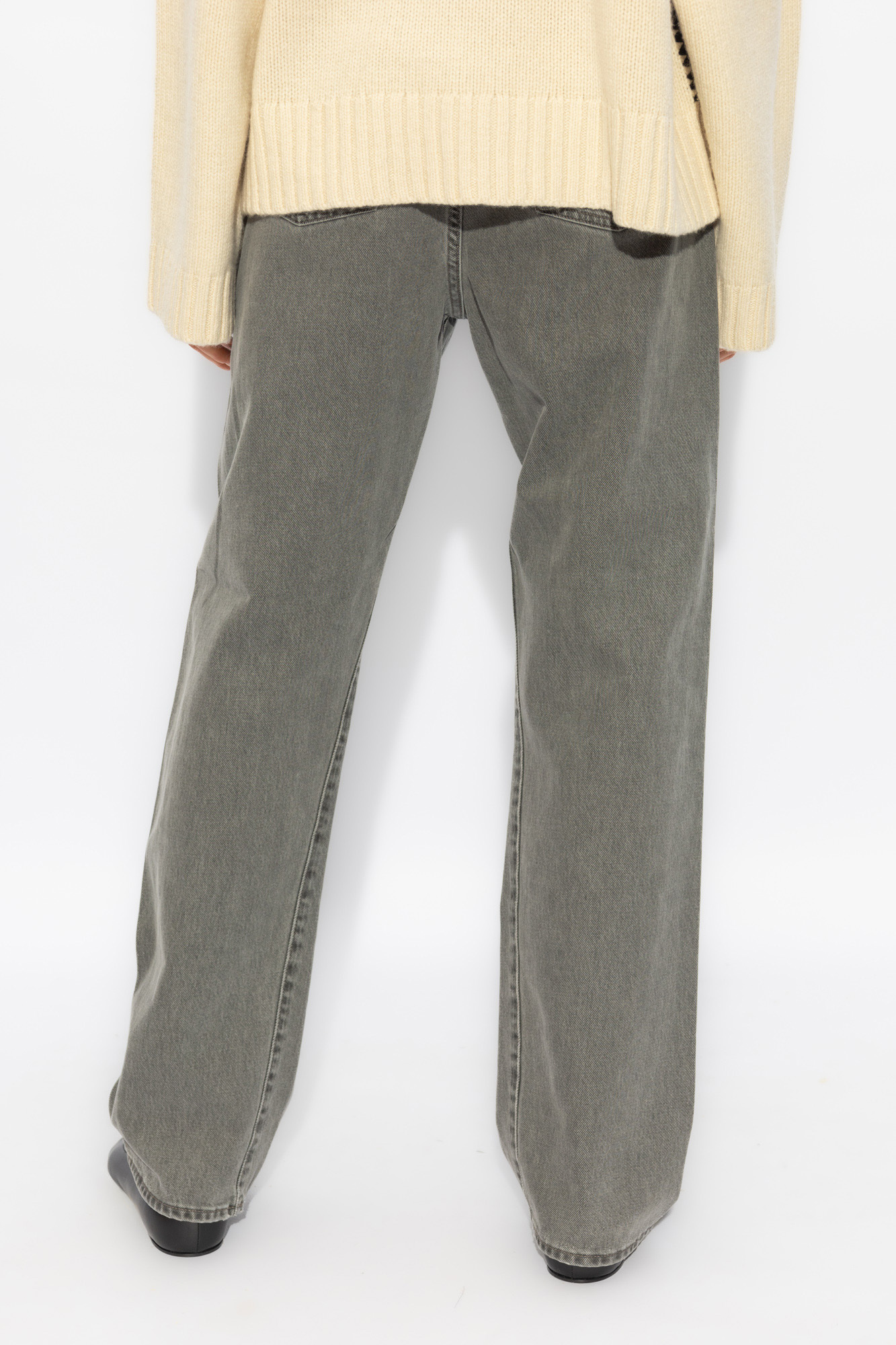Totême Multi-pocket Denim Trousers In Gray