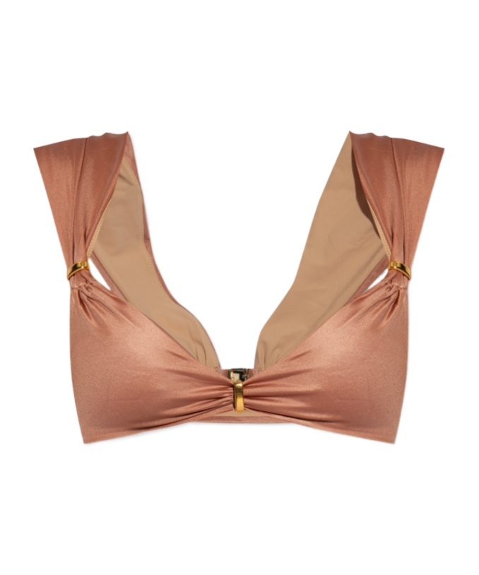 DSQUARED2 WIDE SHOULDER STRAP BIKINI BLOUSE