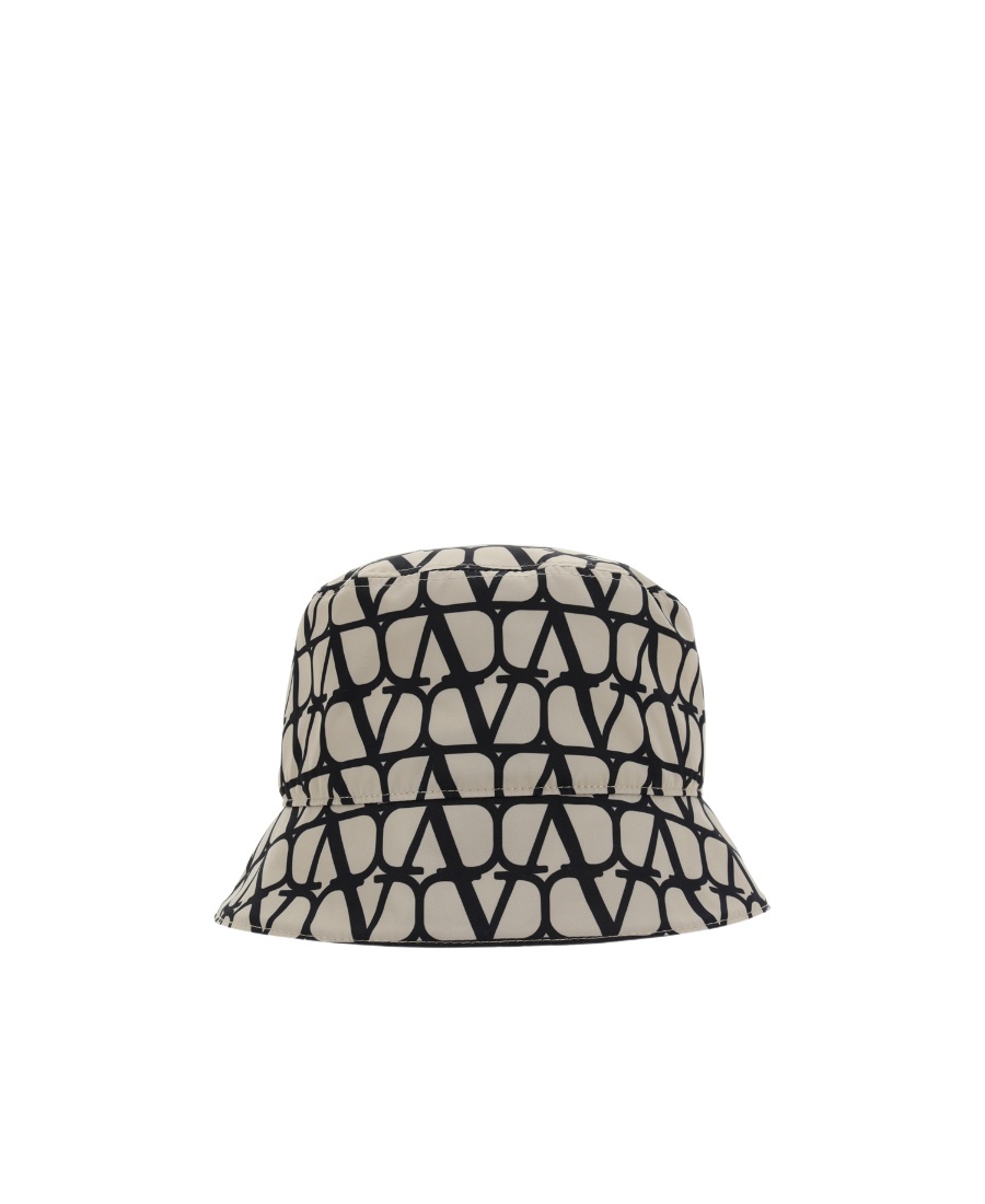 Valentino Bucket Hat | Toile Iconographe | Nylon T In Nude