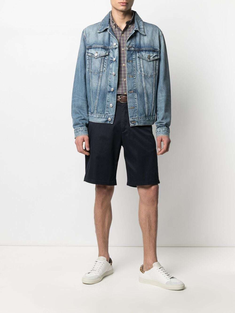 Department Five Logo-patch Shorts In Black