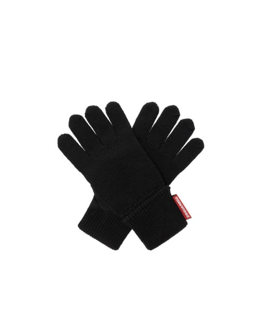 Dsquared2 Set-of-two Wool Beanie In Black