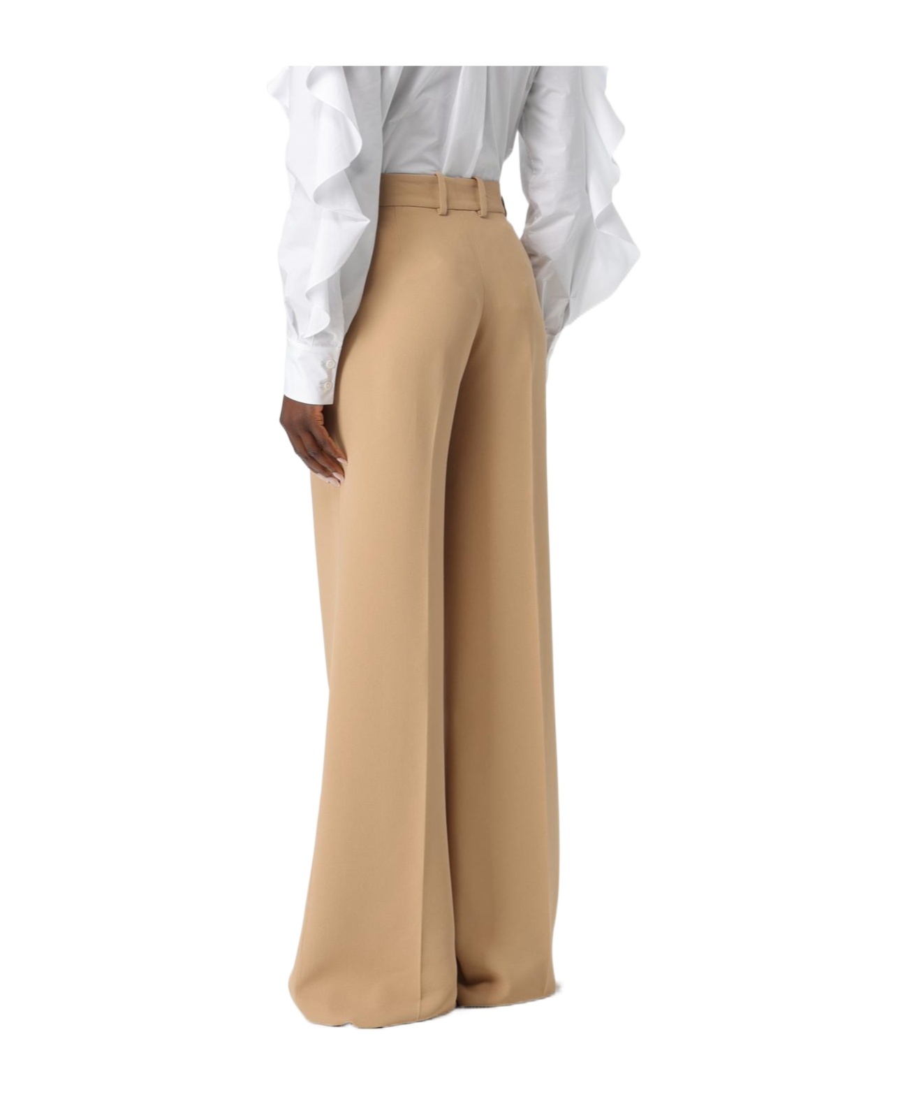 Ermanno Scervino Belt-loop Casual Pants In Nude