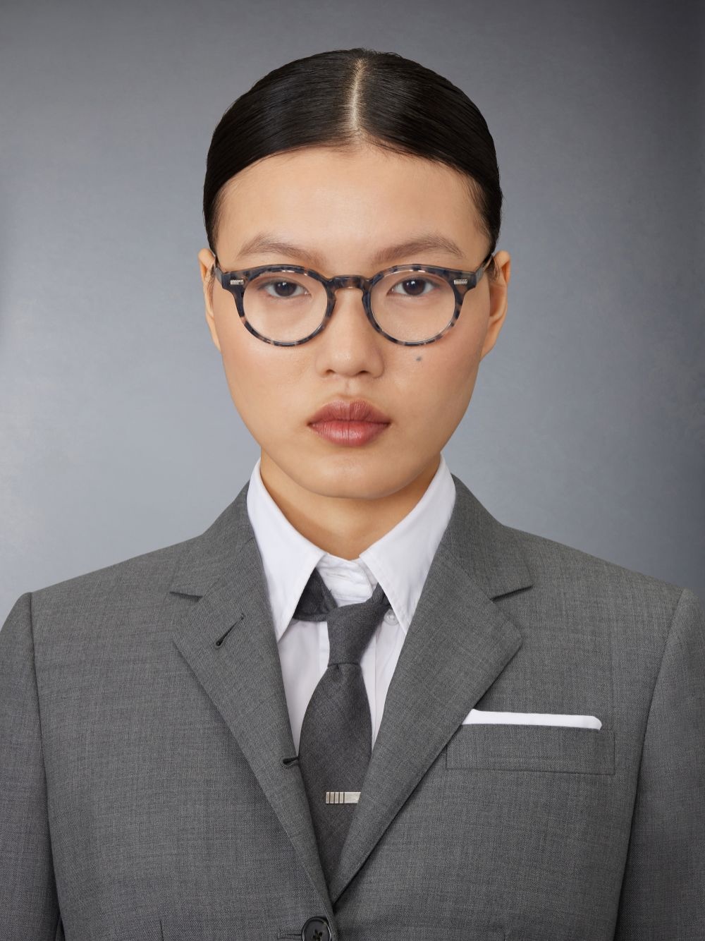 Thom Browne Pantos-frame Glasses In Gray