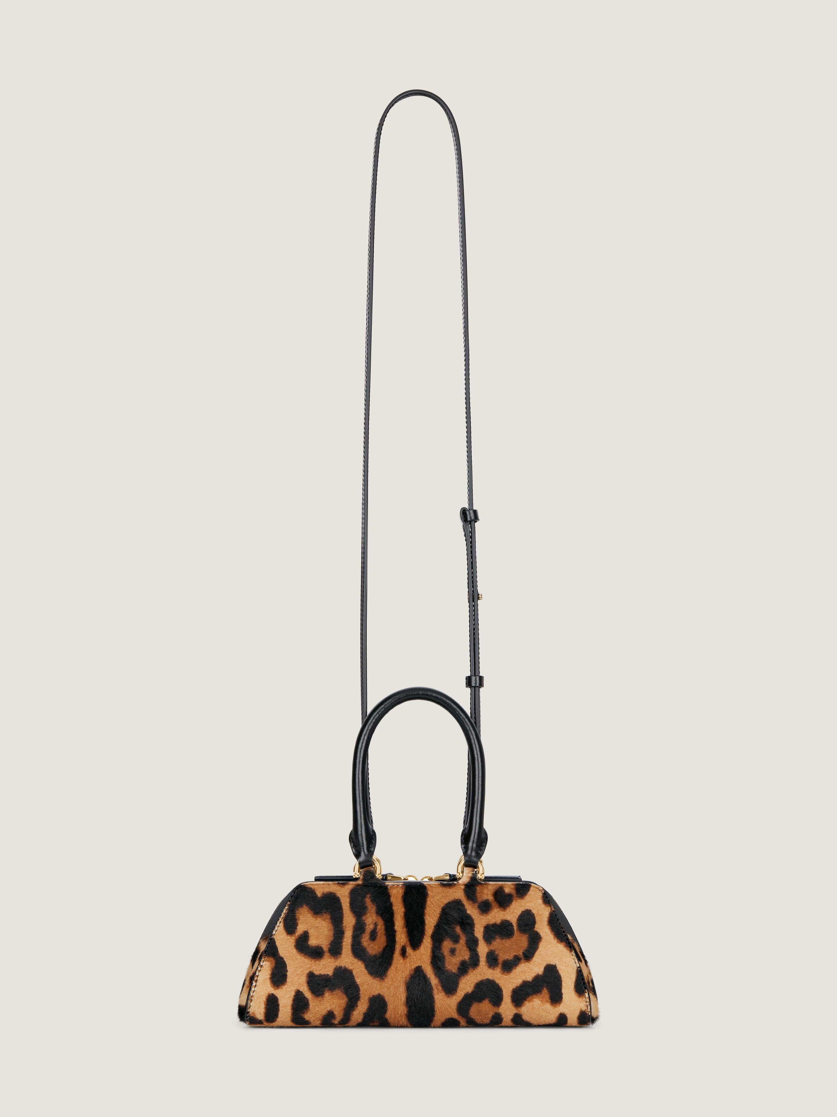 Givenchy Mini Antigona East-west Bag In Leather With Leopard Print In Multi