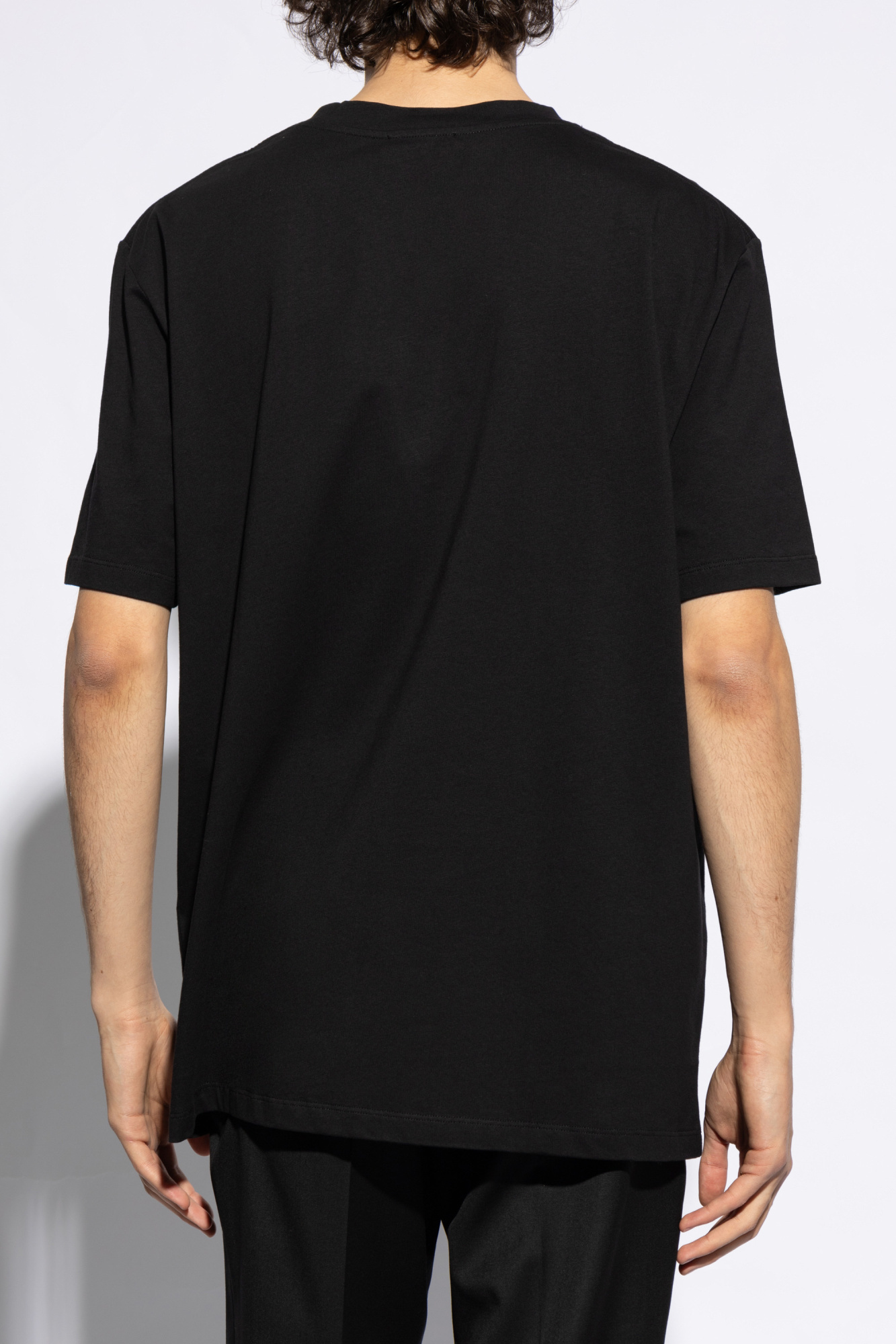 Balmain Couture Label T-shirt In Black