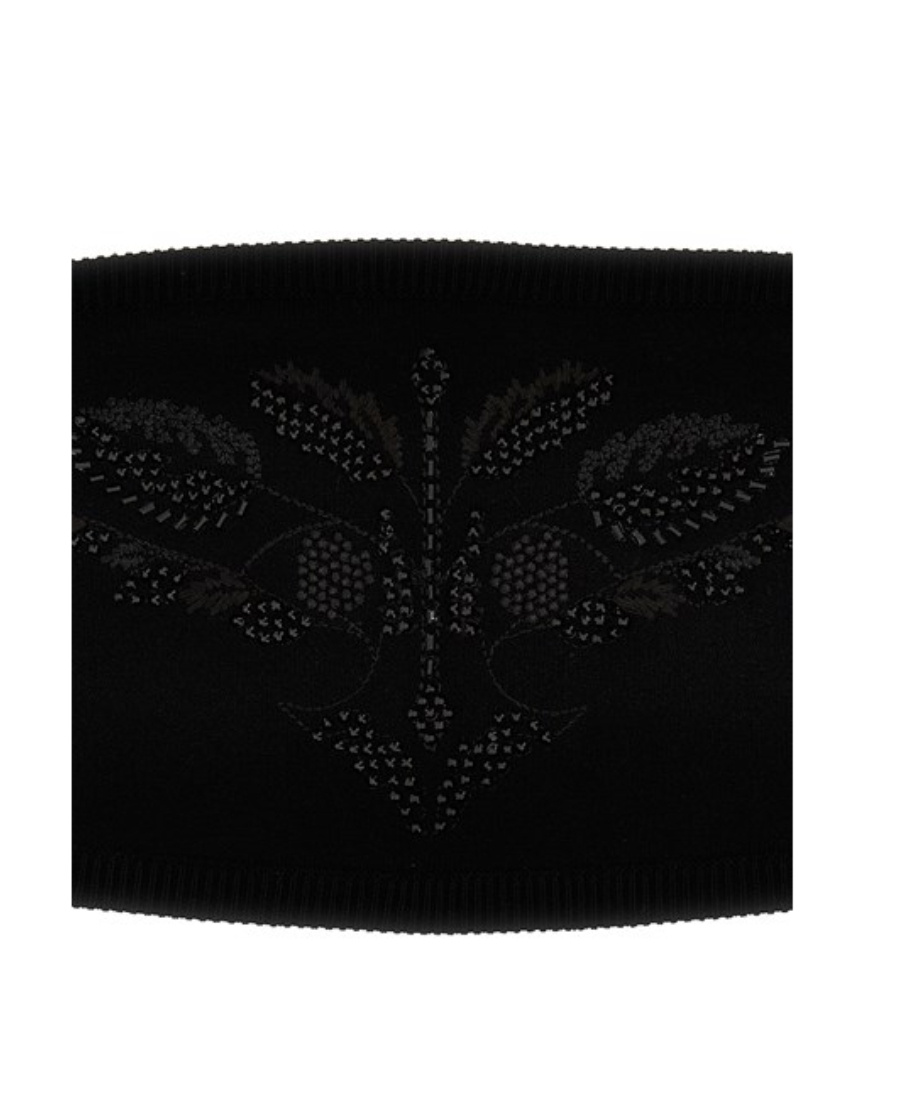 Max Mara Wiped Chest Vest In Black