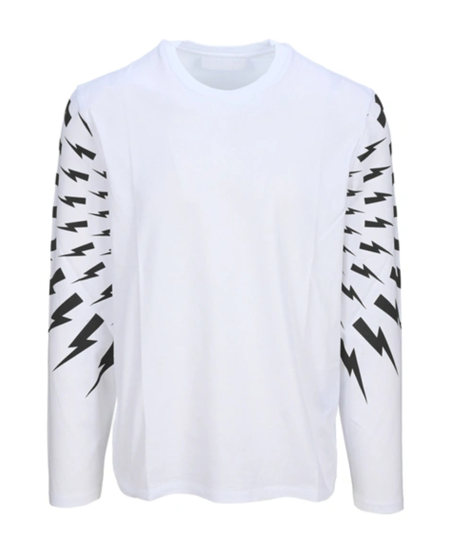 Neil Barrett Thunderbolt-print T-shirt In White