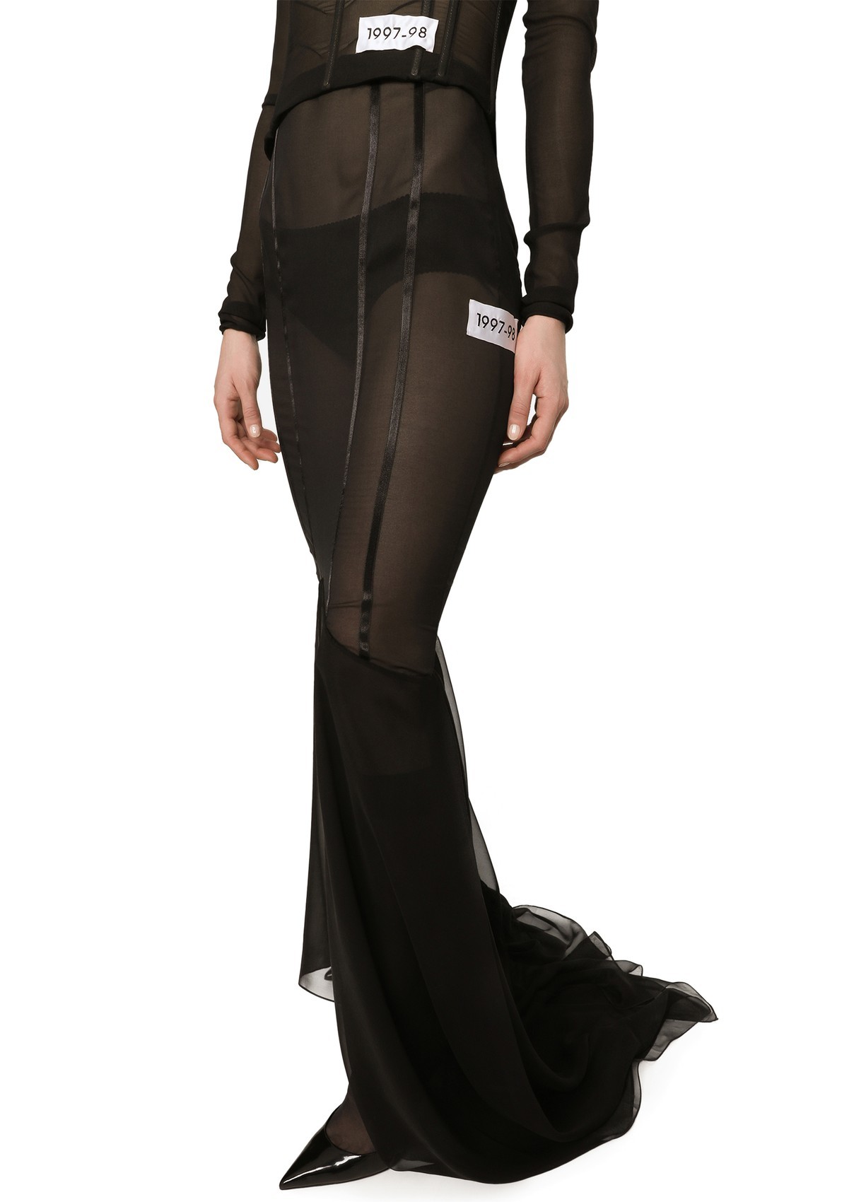 DOLCE & GABBANA MERMAID LOTUS LEAF HALF SKIRT