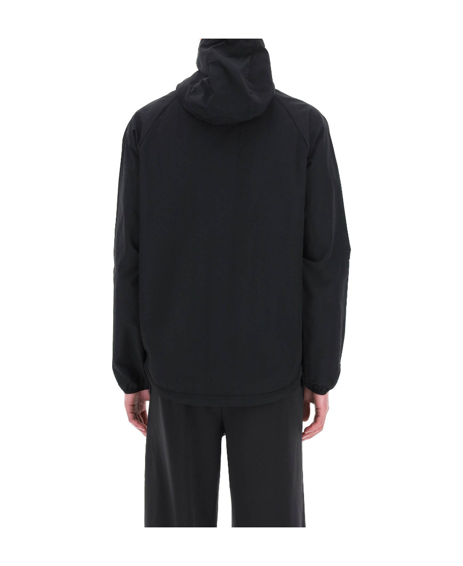 Marcelo Burlon County Of Milan Black Lightweight Windbreaker Jacket In Black