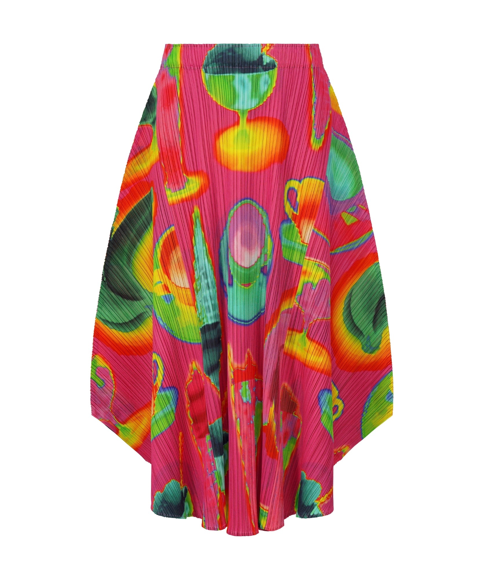 Issey Miyake Thermal Foods Skirt In Multicolor