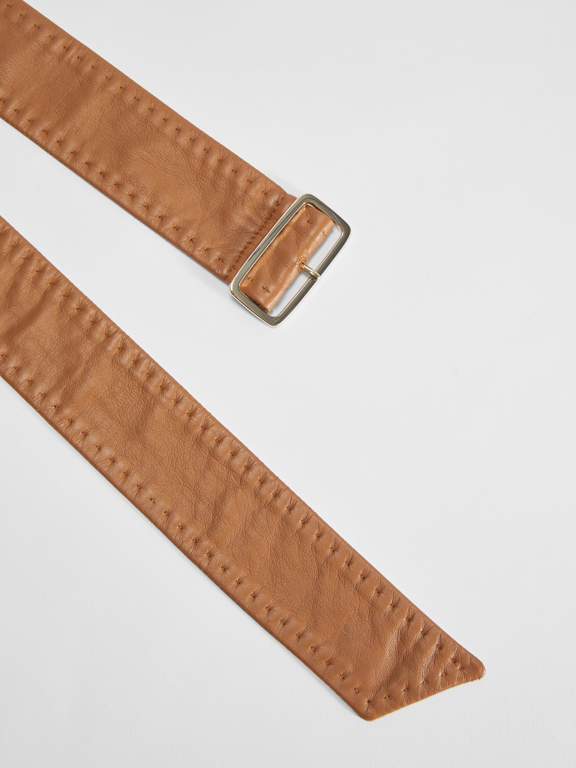 Shop Max Mara Loop Belt In Brown