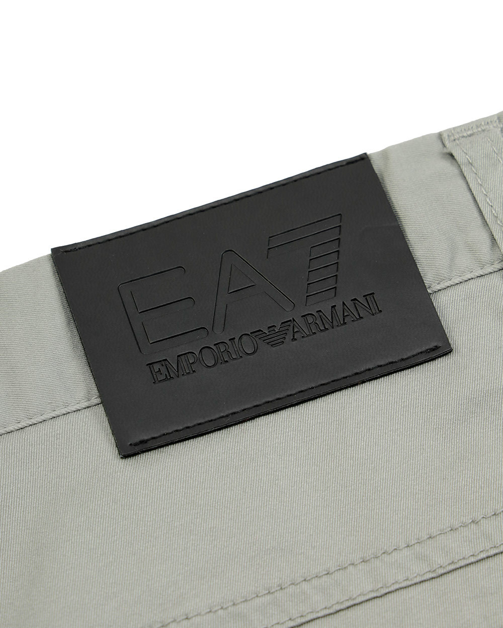 Ea7 Straight Casual Pants In Gray