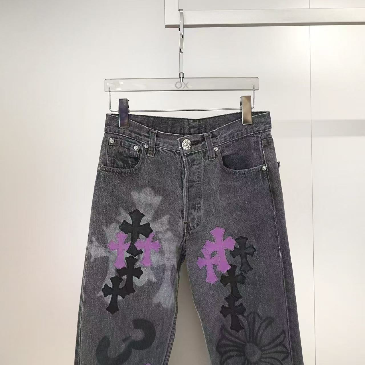 Chrome Hearts Belt Loop Jeans In Black