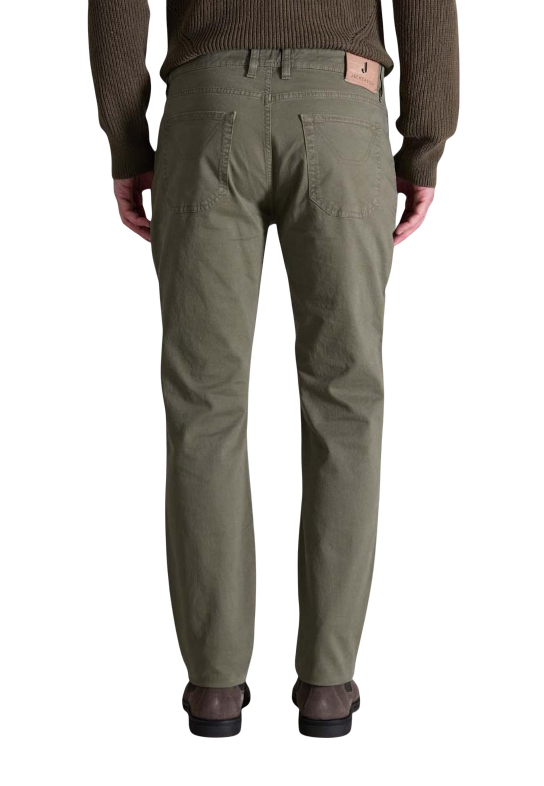 Jeckerson Casual Pants With Belt Loops In Multi