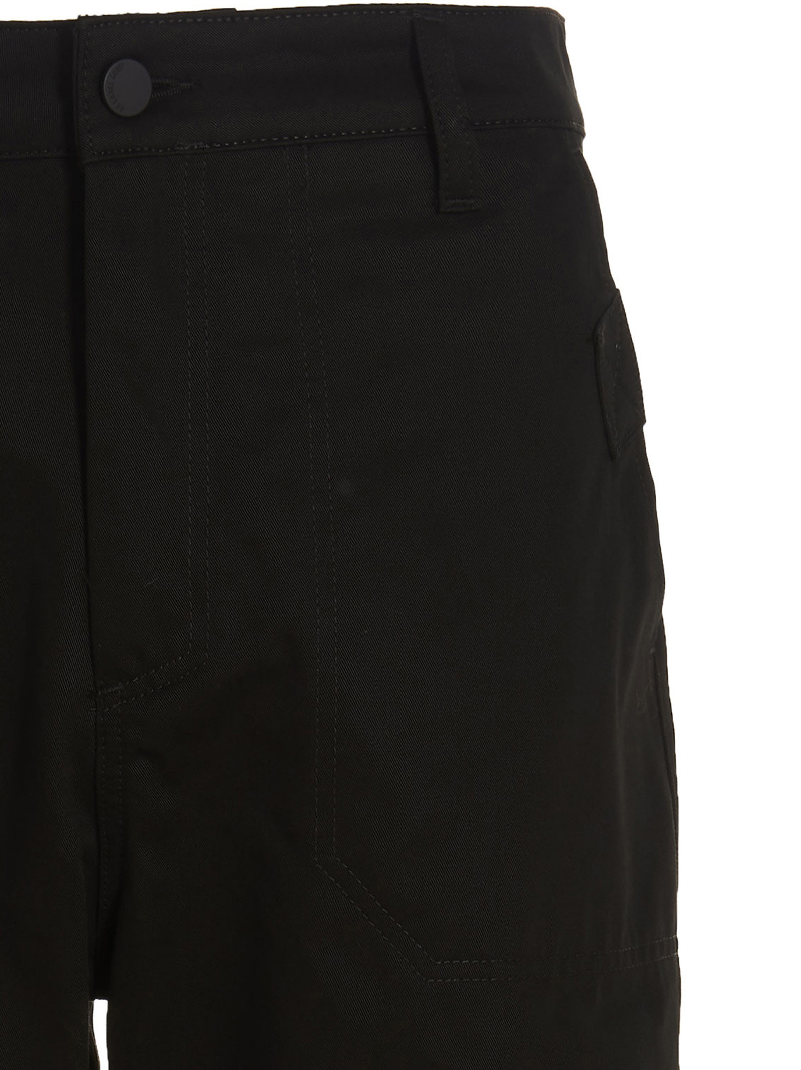 44 Label Group Logo-embroidered Straight-leg Trousers In Black