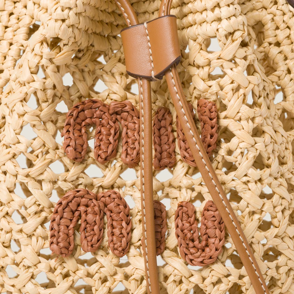 Miu Miu Contenitori Crochet Rete In Nude