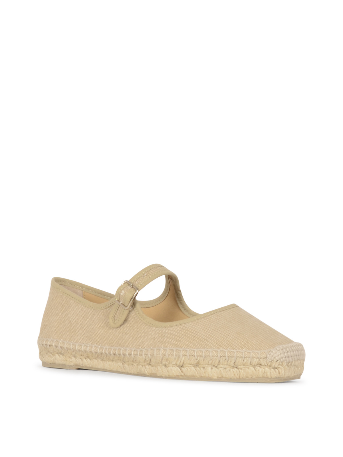 Castaã±er Buckle Ballet Shoes In Animal Print