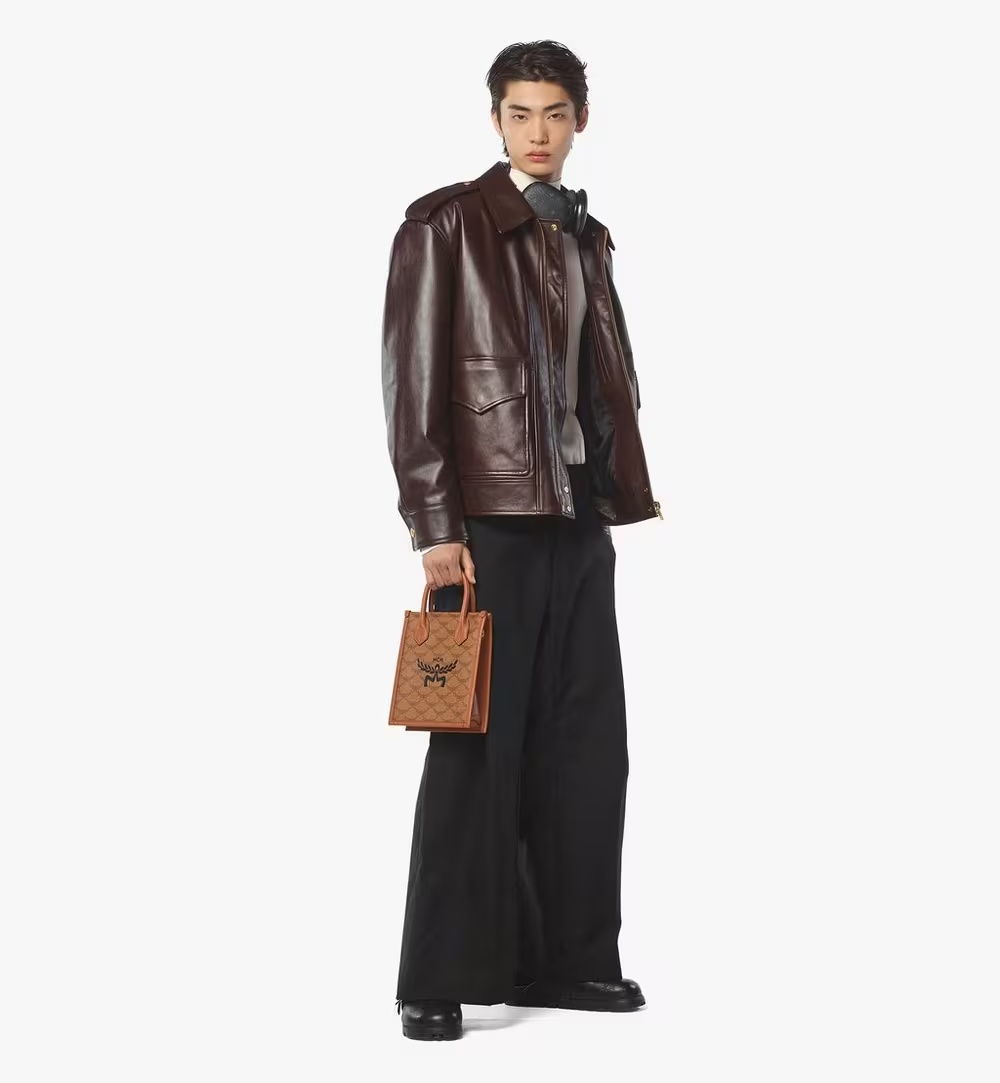 Mcm Himmel Lauretos Shoulder Bag In Brown