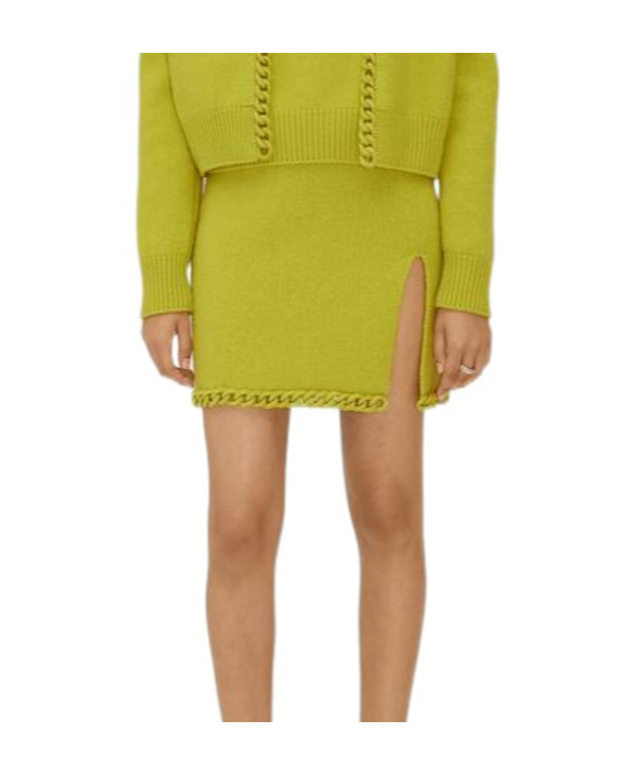 Bottega Veneta Crew-neck Short-sleeved T-shirt In Yellow