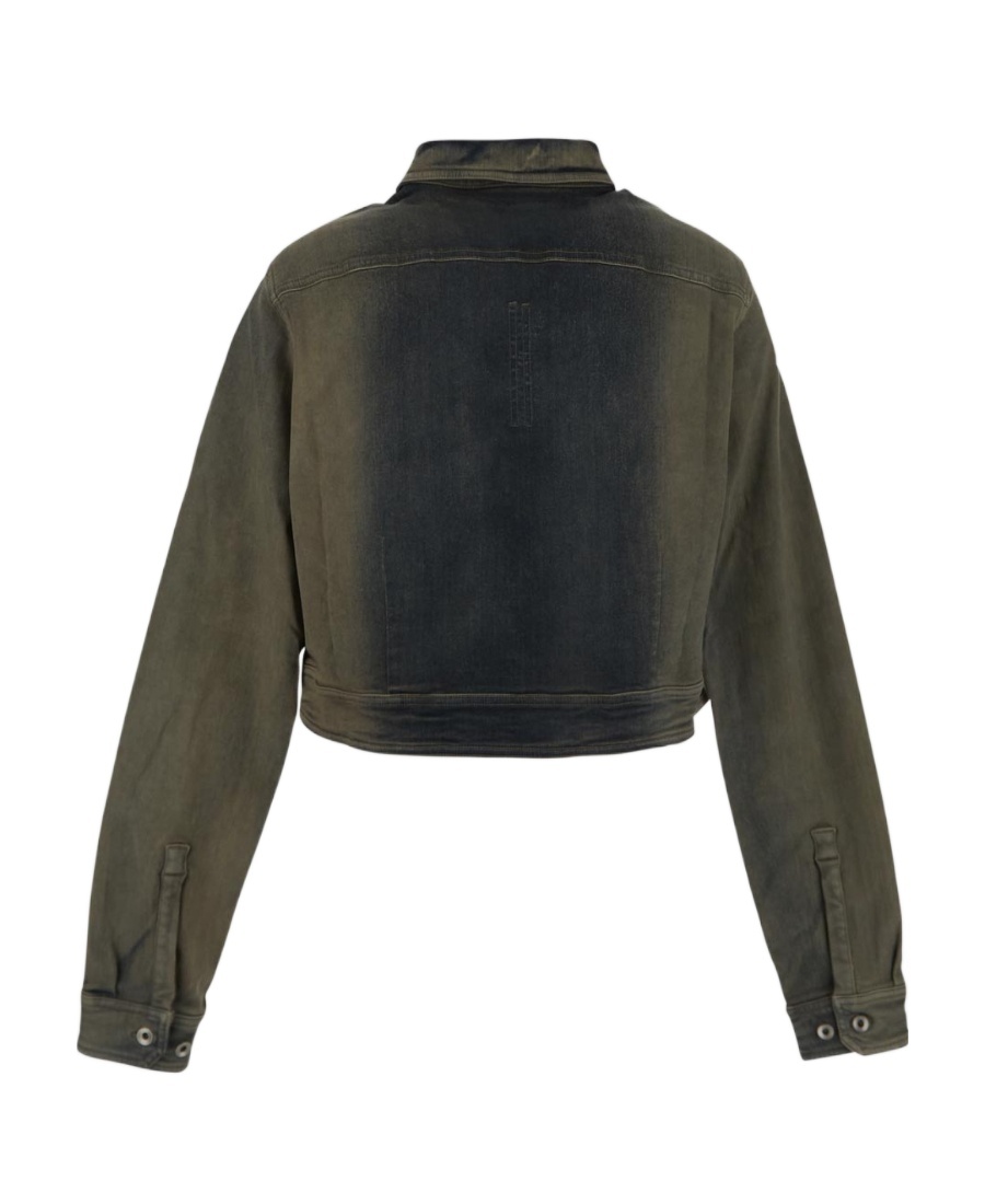 Rick Owens Drkshdw Long-sleeved Casual Jacket In Black