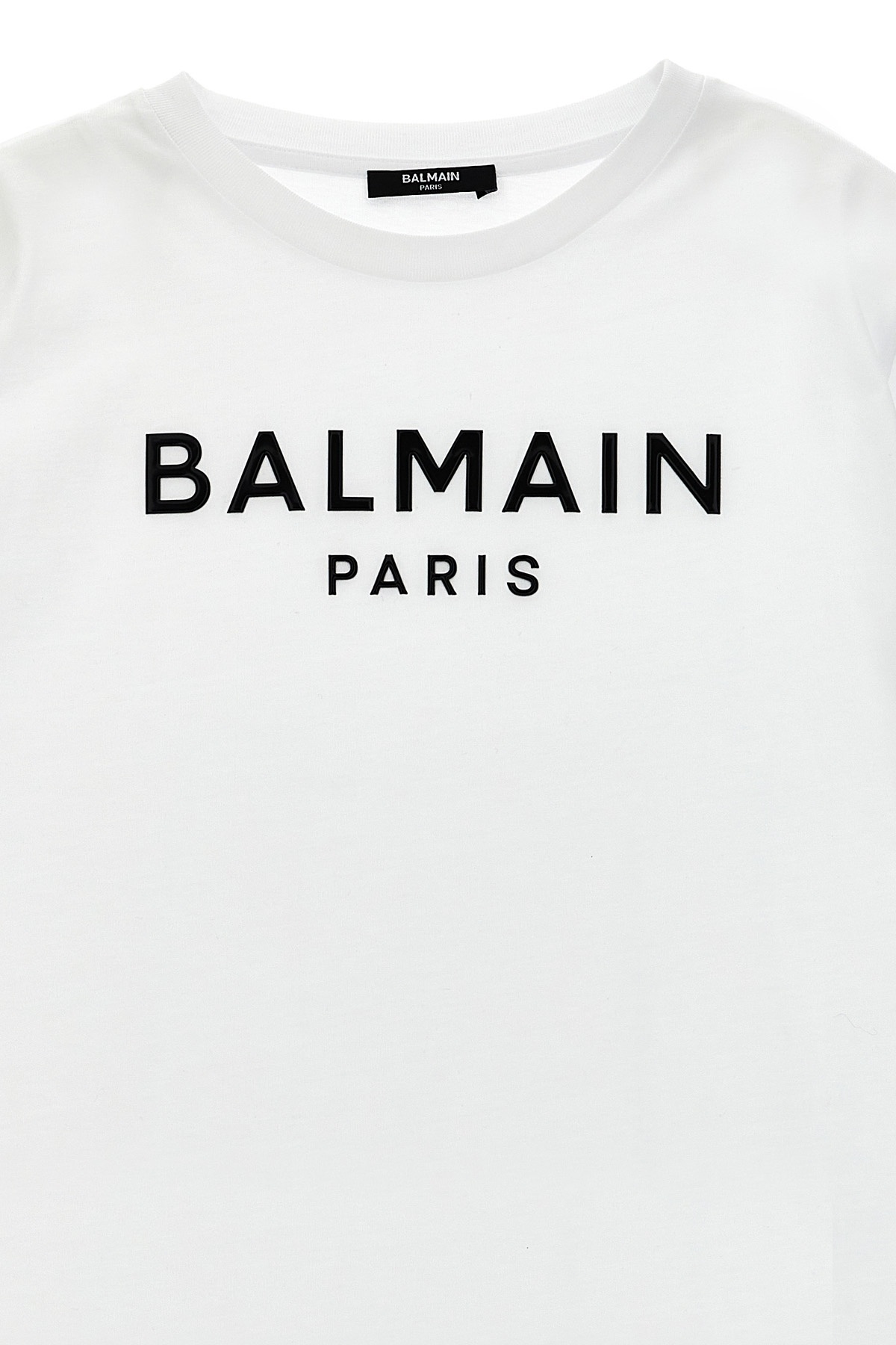 Balmain Logo-raised T-shirt In White