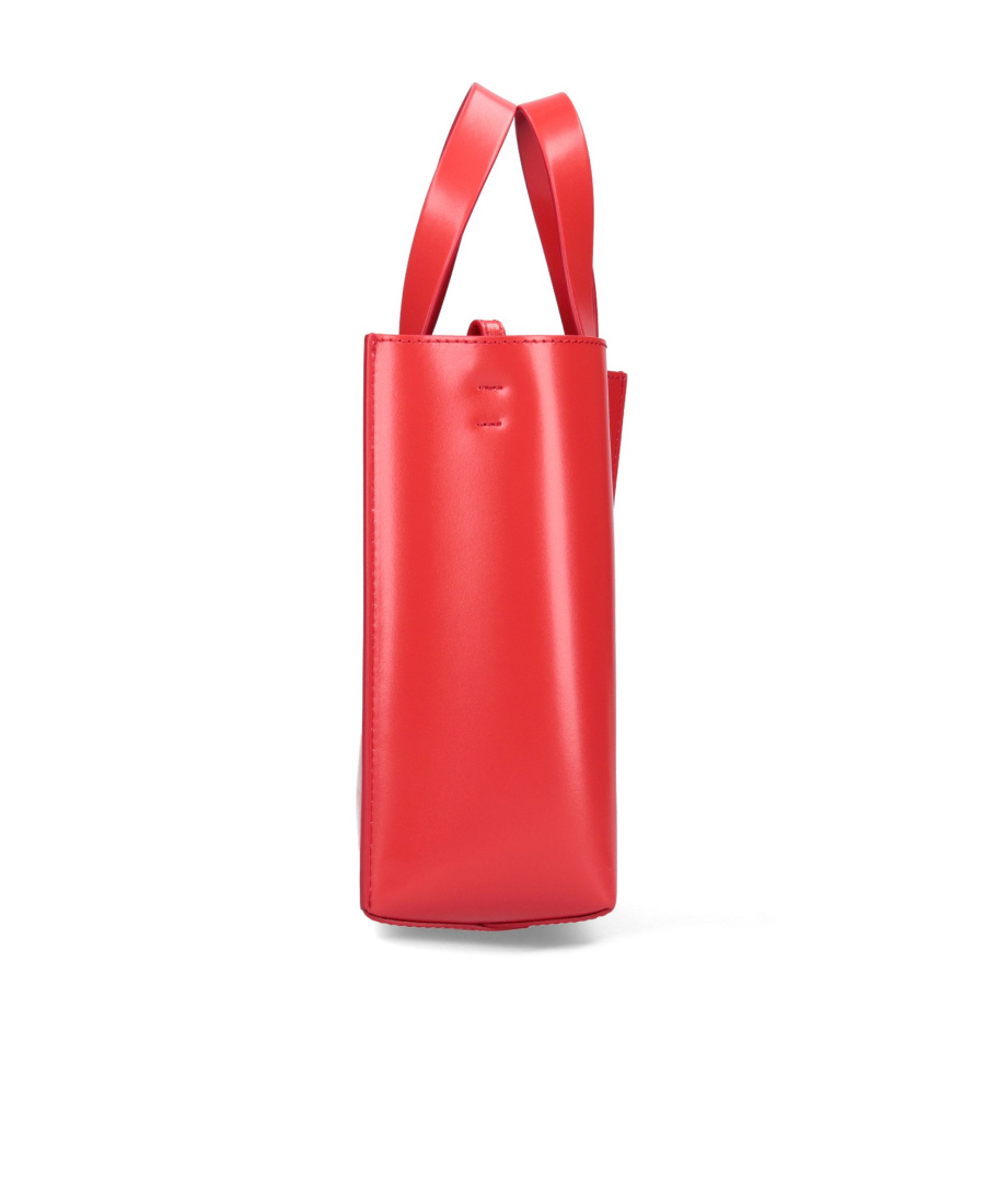 Marni Logo Mini Shoulder Bag In Red
