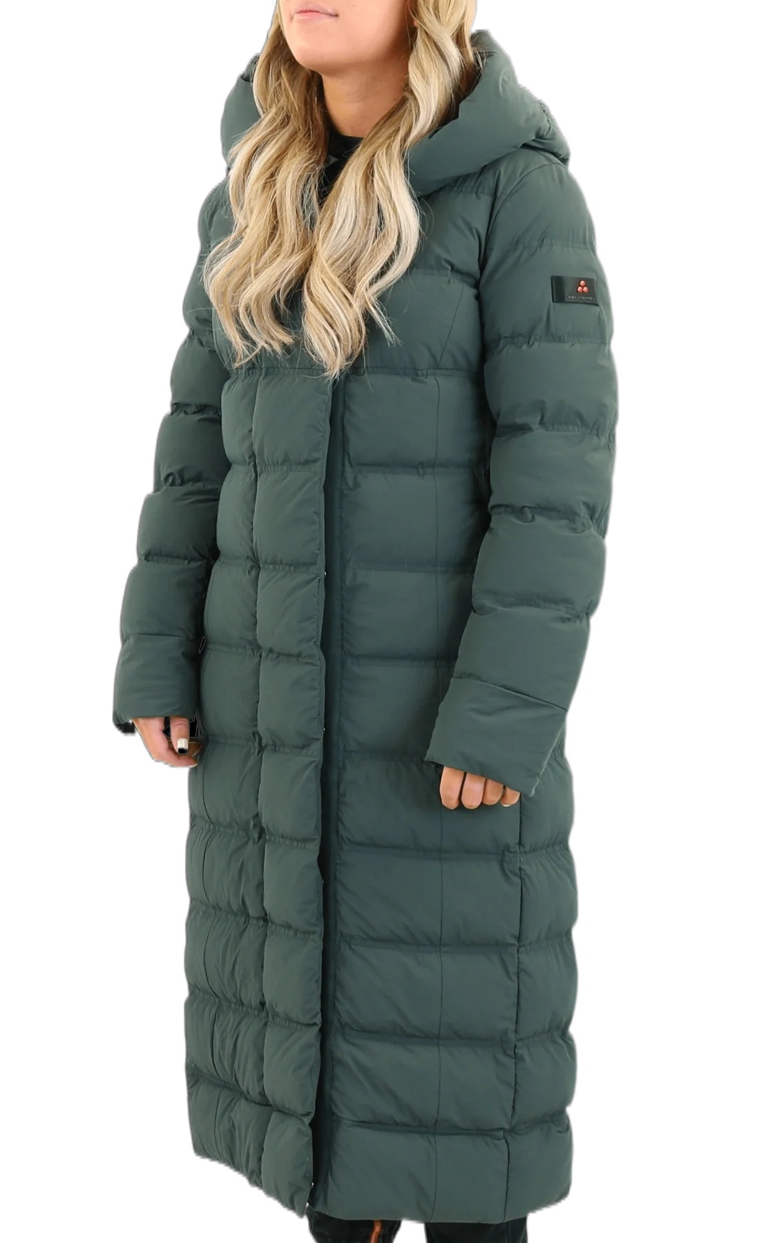 Peuterey Long-sleeved Hooded Cotton Jacket In Green